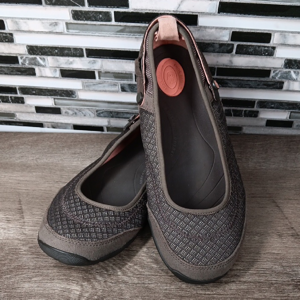 Teva Brown and Pink Slip-On Ballet Flats